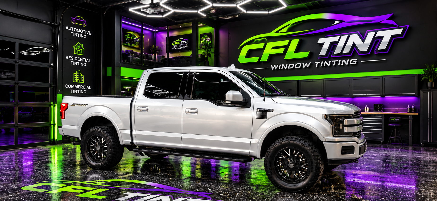CFL TINT indoor shop concept